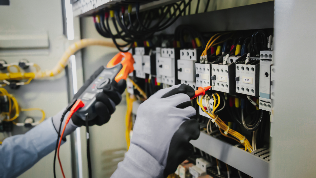 Commercial electrical panel upgrade performed by licensed electricians