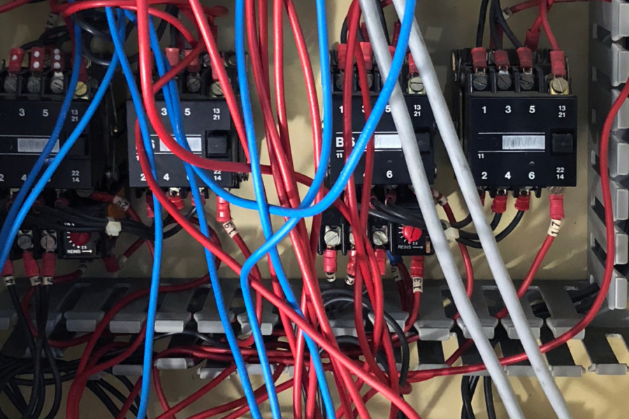 Commercial UPS backup systems protecting critical business operations during a power outage
