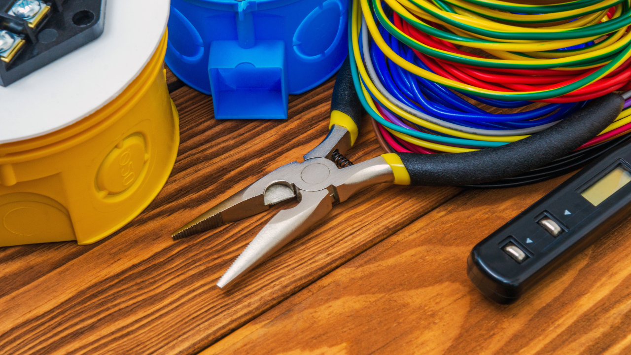 Electrical contractor working on a ground-up commercial construction project